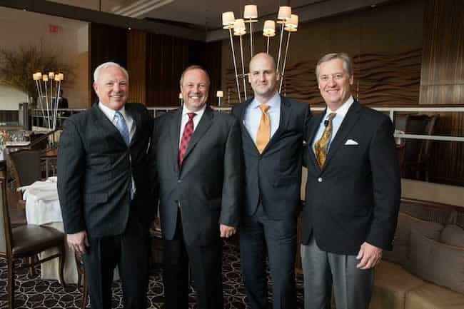 Benchmark C-suite from L to R: Greg Champion, James Simkins, Alex Cabañas, Ted Davis