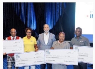 Above and Beyond Foundation Honorees accept their awards at the IRF Invitational.