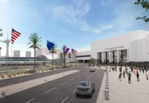 rendering of Las Vegas convention center's south hall