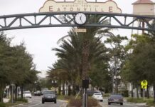 Gateway entrance to Eatonville, Florida